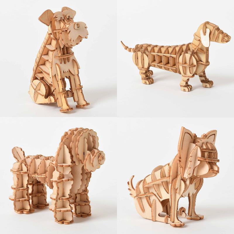 3D Doggy Wooden Puzzle