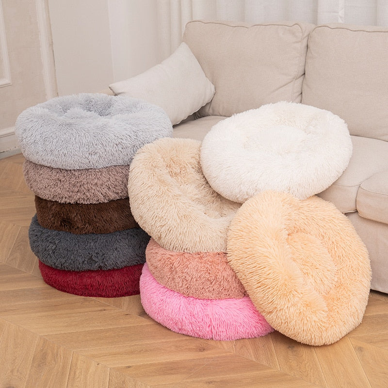 Fluffy Donut Doggy Bed