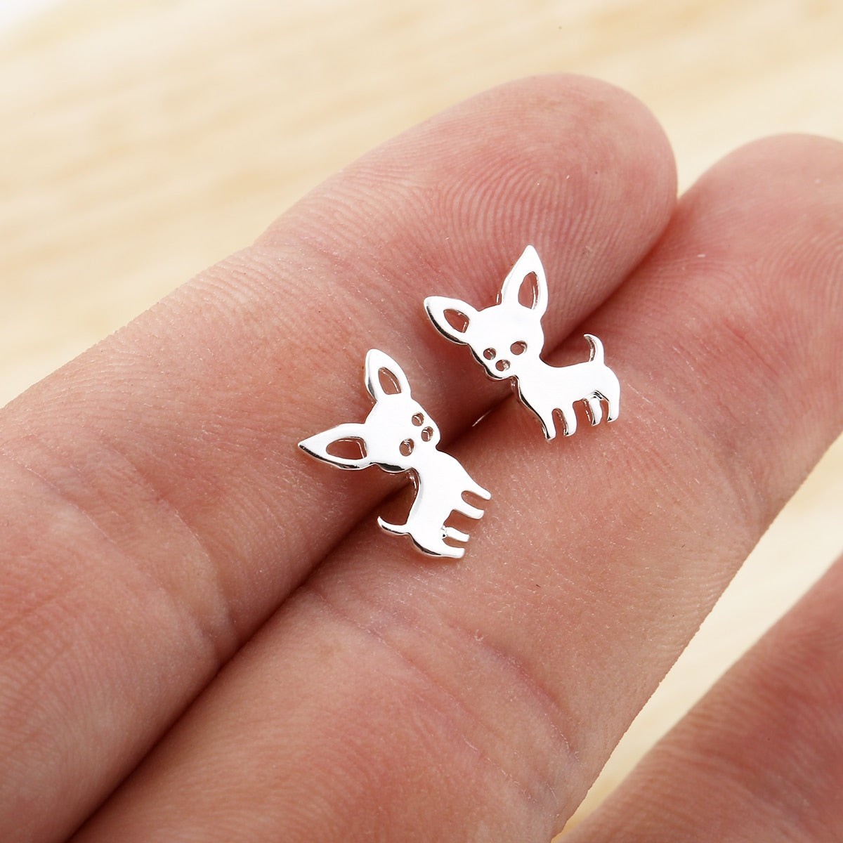 Chihuahua Stud Earrings