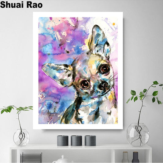 3D DIY Chihuahua Diamond Painting