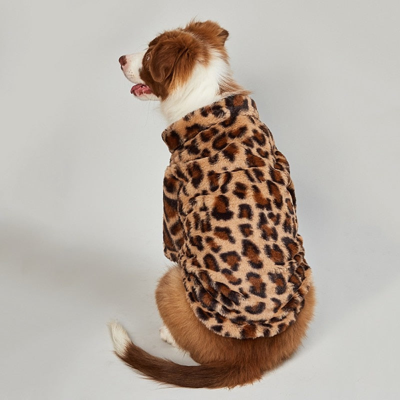 Fuzzy Leopard Coat