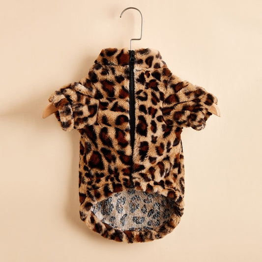 Fuzzy Leopard Coat