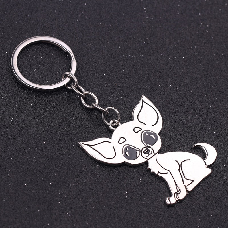 Cartoon Chihuahua Key Chain