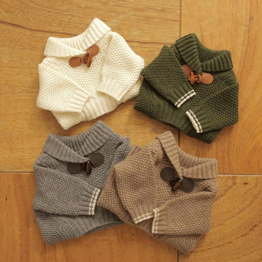 Preppy Puppy Toggle Sweater