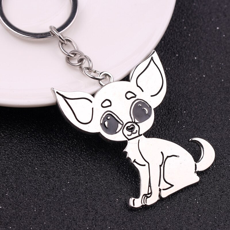 Cartoon Chihuahua Key Chain