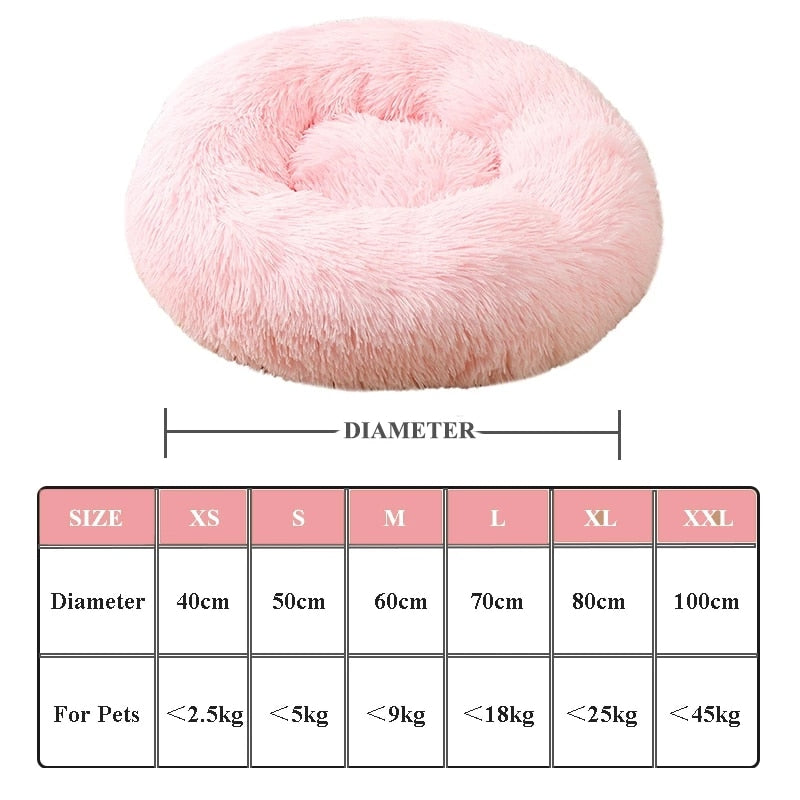 Fluffy Donut Doggy Bed